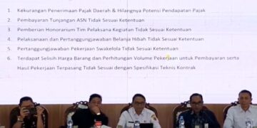 6 Poin Hasil Pemeriksaan Terhadap Pemkab Pati yang Jadi Sorotan BPK 11 Pelaksana tugas Bupati Pati Risma Ardhi Chandra (tengah) dalam acara sosialisasi pemberantasan korupsi di Pendopo Kabupaten setempat pada Rabu, 15 April 2026. (dok for Lingkarjateng.id)