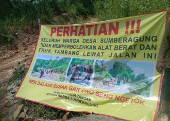 Viral Warga Blokade Jalan Akses Tambang Pasir di Sedan Rembang, Kades Buka Suara