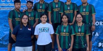 Atlet renang Jepara di ajang Kejurprov Jateng 2026. (Tomi Budianto/Lingkarjateng.id)