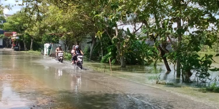 Kondisi banjir di Desa Karanganyar, Kecamatan Purwodadi, kabupaten Grobogan pada Senin, 13 April 2026. (dok for Harianmuria.com)