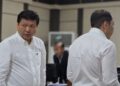Komisaris Utama PT Sritex Iwan Setiawan Lukminto (kiri) dan Direktur Utama PT Sritex Iwan Kurniawan Lukminto (kanan) saat menjalani sidang di Pengadilan Tipikor Semarang, Senin, 20 April 2026. (Antara/Lingkarjateng.id)