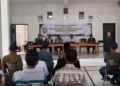 Sosialisasi pengelolaan informasi adminduk yang diselenggarakan Dinas Kependudukan dan Pencatatan Sipil (Disdukcapil) di Aula Balai Desa Gebang, Kecamatan Gemuh, Kabupaten Kendal pada Selasa, 28 April 2026. (Anik Kustiani/Lingkarjateng.id)