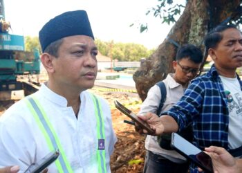Wali Kota Pekalongan, H.A. Afzan Arslan Djunaid usai menghadiri acara groundbreaking pembangunan kantor Wali Kota, Setda, dan DPRD di Halaman Setda, Rabu (1/4/2026). Foto : Dok.Dinkominfo Pemkot Pekalongan