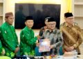 Mendikdasmen RI, Prof. Dr. Abdul Mu'ti bertemu LP Ma'arif NU Kendal di Gedung Aswaja PCNU Kendal, Jumat (3/4).