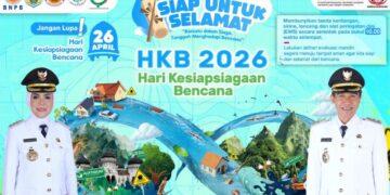 Pamflet rangkaian acara peringatan Hari Kesiapsiagaan Bencana (HKB) Tahun 2026 di Kabupaten Kendal. (dok for Lingkarjateng.id)