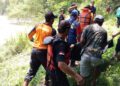 Proses evakuasi korban tenggelam di Sungai Gondel Kedungtuban Blora, Kamis (2/4/2026). Foto : Dok. SAR Semarang