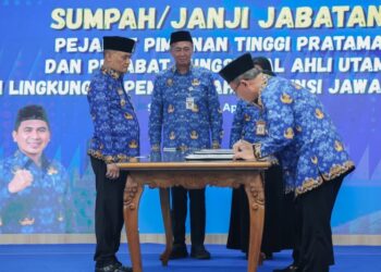 27 pejabat di lingkungan Pemprov Jateng dilantik hari ini. Foto : Dok. Humas Pemprov Jateng / Lingkar