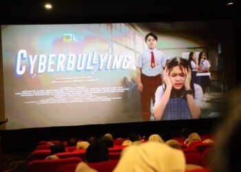 Sosialisasi Penguatan Pendidikan Karakter (PPK) melalui Media Film bertema cyberbullying yang digelar di Bioskop NSC Kudus belum lama ini. Foto : Nisa Hafizhotus Syarifa/Lingkar