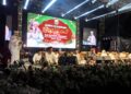 Acara Kabupaten Semarang Bersholawat di RTH Klero, Kecamatan Tengaran, Kabupaten Semarang, Sabtu malam, 11 April 2026. (Hesty Imaniar/Lingkarjateng.id)