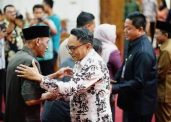 Momentum halal bihalal DPRD Pati dengan Pemkab Pati. (Lingkarjateng.id)