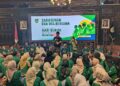 Suasana sarasehan dan doa bersama memperingati Hari Buruh Internasional atau May Day di Pendopo Kabupaten Kudus, Kamis malam, 30 April 2026. (Mohammad Fahtur Rohman/Lingkarjateng.id)