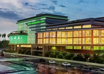 Master plan Smart Hospital yang akan dibangun di Kabupaten Kudus. (Nisa Hafizhotus S./Lingkarjateng.id)