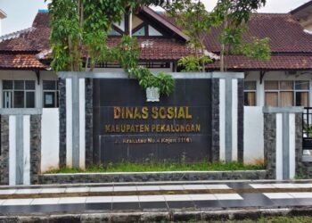 POTRET: Kantor Dinas Sosial Kabupaten Pekalongan. (Fahri Akbar/Lingkarjateng.id)