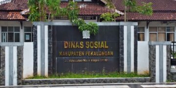 POTRET: Kantor Dinas Sosial Kabupaten Pekalongan. (Fahri Akbar/Lingkarjateng.id)