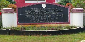 Kantor BPPKAD Blora. (Eko Wicaksono/Lingkarjateng.id)