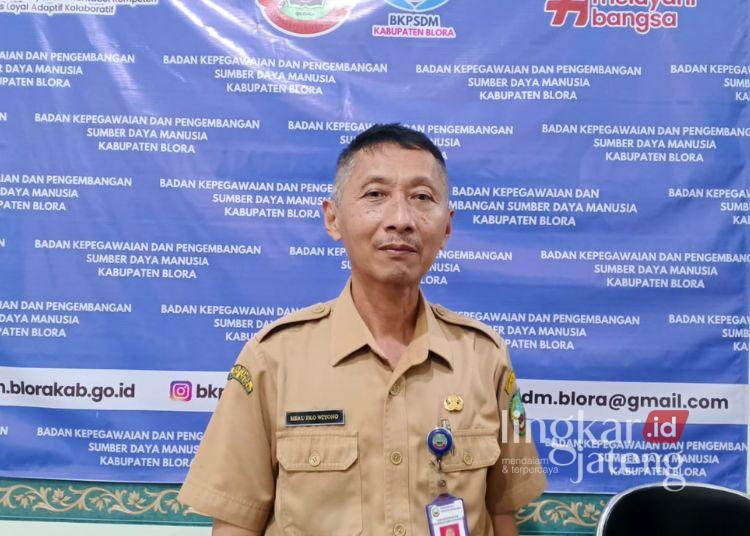 Pemkab Blora Diisi 102 Plt, Dugaan Pelanggaran Masa Jabatan Mencuat 25 Kepala Badan Kepegawaian dan Pengembangan Sumber Daya Manusia (BKPSDM) Blora Heru Eko Wiyono. (Eko Wicaksono/Lingkarjateng.id)