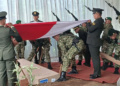 Prosesi pemakaman Serka Anumerta Muhammad Nur Ichwan di Taman Makam Pahlawan (TMP) Giri Dharmoloyo II Cawang Magelang, Minggu (5/4/2026). Foto : Dok.Antara HO/Lingkar