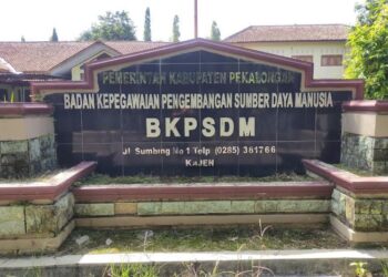 Kantor BKPSDM Kabupaten Pekalongan. (Fahri Akbar/Lingkarjateng.id)