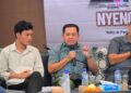 Plt Bupati Pekalongan Sukirman saat menghadiri talk show seputar Program Makan Bergizi Gratis (MBG) bersama mahasiswa di UIN KH. Abdurrahman Wahid Pekalongan, Sabtu, 11 April 2026. (Fahri Akbar/Lingkarjateng.id)