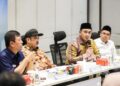 Wakil Gubernur Jawa Tengah Taj Yasin Maemoen memberikan pemaparan dalam Kunjungan Kerja Menteri Perencanaan Pembangunan Nasional (PPN)/ Kepala Bappenas RI di Kawasan Ekonomi Khusus (KEK) Industroplis Batang, pada Selasa, 28 April 2026. (Dok. Humas Pemprov Jateng)
