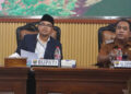 Bupati Batang M. Faiz Kurniawan, memberikan sambutan saat Rakor Bantuan keuangan (BanKeu) ke pemerintah desa di Aula Bupati Batang, Kabupaten Batang, Selasa (19/5/2026).Foto: dok. Pemkab Batang/Lingkar