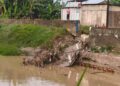 Jembatan penghubung dua kecamatan terputus karena banjir sungai Waridin Kabupaten Kendal pada Sabtu, 16 Mei 2026. (Dok for Lingkarjateng.id)