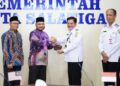 SILATURAHMI: Wali Kota Salatiga Robby Hernawan (kedua kanan) saat menerima kunjungan Mufti Kerajaan Negeri Sabah, Malaysia di Ruang Kalitaman, Gedung Setda Kota Salatiga, Rabu, 6 Mei 2026. (Prokompim Setda Salatiga/Lingkarjateng.id)