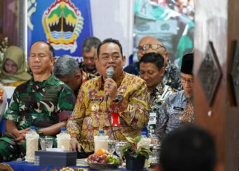 Bupati Grobogan, Setyo Hadi, dalam kegiatan Rembug Pembangunan Jawa Tengah Tahun 2026 Wilayah Pengembangan Kedungsepur di Pendopo Kabupaten Grobogan, Jumat, 29 Mei 2026. (Ahmad Abror/Lingkarjateng.id)