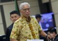 Mantan Direktur Utama Bank Jateng Supriyatno saat menjalani sidang kasus dugaan korupsi pemberian fasilitas kredit untuk PT Sritex di Pengadilan Tipikor Semarang, Senin, 13 April 2026. (Antara/Lingkarjateng.id)