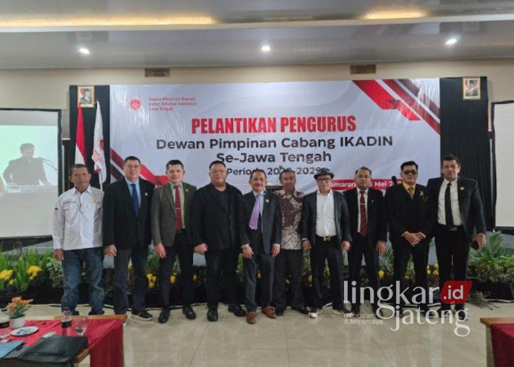 Gratis 50 Hari, Warga Rembang Bisa Manfaatkan Pendampingan Hukum dari IKADIN 25 Pelantikan pengurus Dewan Pimpinan Cabang Ikatan Advokat Indonesia (IKADIN) se-Jawa Tengah pada Minggu, 24 Mei 2026. (Vicky Rio/Lingkarjateng.id)