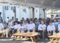 Jajaran Pemkab Rembang bersama ratusan buruh memeringati Hari Buruh Internasional atau May Day di area Hotel Pollos Rembang, Selasa, 12 Mei 2026. (Vicky Rio/Lingkarjateng.id)