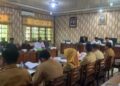 BPD Desa Wonoagung saat audiensi dengan Komisi A DPRD dan sejumlah dinas terkait di ruang rapat pimpinan DPRD setempat. Foto : Burham/ Lingkar
