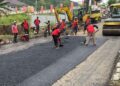 Perbaikan jalan di Jalur Silayur, Kecamatan Ngaliyan, Kota Semarang, Minggu, 17 Mei 2026. (Humas Pemkot Semarang/Lingkarjateng.id)