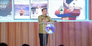 Gubernur Jawa Tengah, Ahmad Luthfi, membuka Central Java Investment Business Forum (CJIBF) di Hotel PO Semarang, Senin, 11 Mei 2026. (Humas Pemprov Jateng)