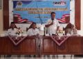 Kepala Dinsos Kendal, Muntoha saat memberikan materi terkait reintegrasi sosial PMIB di Aula Kecamatan Pegandon, Kabupaten Kendal, Rabu, 13 Mei 2026. (Anik Kustiani/Lingkarjateng.id)