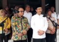 Menteri Sosial RI Saifullah Yusuf memberi keterangan pers saat kunjungan ke Sekolah Rakyat di Sentra Margo Laras, Kabupaten Pati, Jumat, 15 Mei 2026. (Lingkarjateng.id)
