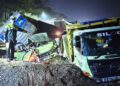 Ngeri! 2 Truk Rem Blong Tabrakan di Jalur Penyelamat JLS Salatiga 34 RINGSEK: Dua truk mengalami rusak berat setelah bertabrakan di jalur penyelamat JLS Salatiga, Selasa, 19 Mei 2026 malam. (Dok.Humas Polres Salatiga/Lingkarjateng.id)