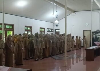 Pelantikan ASN di Pendopo Belakang Kabupaten Kudus, Senin, 4 Mei 2026. (Ahmad Abror/Lingkarjateng.id)