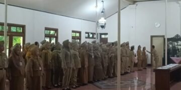 Pelantikan ASN di Pendopo Belakang Kabupaten Kudus, Senin, 4 Mei 2026. (Ahmad Abror/Lingkarjateng.id)