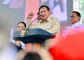 Presiden Prabowo Subianto dalam peringatan Hari Buruh Internasional (May Day) 2026 di Jakarta, Jumat (1/5/2026). Foto : Dok. BPMI Setpres/Lingkar