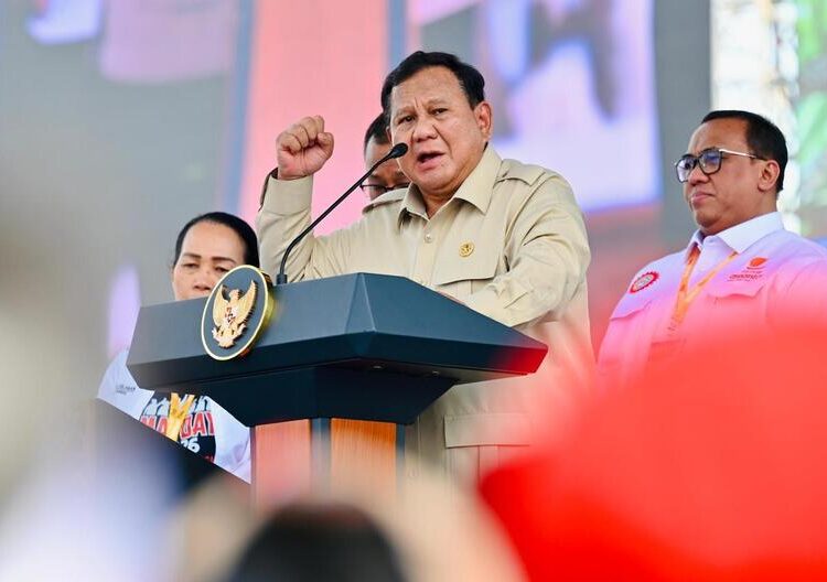 Berikut Ini Sejumlah Kebijakan Perlindungan Pekerja pada May Day 2026 25 Presiden Prabowo Subianto dalam peringatan Hari Buruh Internasional (May Day) 2026 di Jakarta, Jumat (1/5/2026). Foto : Dok. BPMI Setpres/Lingkar