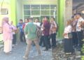 Jajaran Komisi D DPRD Pati saat sidak ke proyek pembangunan Puskesmas Juwana di Desa Kudukeras pada Senin 4 Mei 2026. (Dok. Pribadi/Lingkarjateng.id)