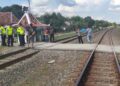 Grobogan Siap Tutup Perlintasan Kereta Ilegal, Kapolres Bentuk Tim Khusus 27 Tim Traffic Accident Analysis (TAA) Polda Jawa Tengah saat melakukan olah tempat kejadian perkara (TKP) kecelakaan tragis antara Kereta Api Argo Bromo Anggrek dan sebuah mobil, Sabtu, 2 Mei 2026. (Dok. Polres Grobogan/Lingkarjateng.id)