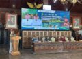 Staf Ahli Bupati Bidang Politik, Hukum, dan Pemerintahan Diskopukmnakertrans Jepara Samiadji memberikan sambutan dalam Sosialisasi Perpajakan, Ketenagakerjaan, Literasi Keuangan, dan Akses Permodalan bagi pelaku UMKM dan IKM di Pendopo Kartini, Selasa, 26 Mei 2026. (Dok. for Lingkarjateng.id)
