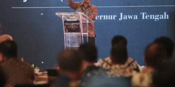 Gubernur Jawa Tengah, Ahmad Luthfi dalam Gala Dinner Rapat Kerja Gubernur FKD MPU, di Hotel Tentrem, Kota Semarang, Senin, 11 Mei 2026 malam. (Dok. Humas Pemprov Jateng)