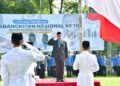 Sekda Kabupaten Pekalongan M. Yulian Akbar memimpin upacara peringatan Hari Kebangkitan Nasional ke-118 di Lapangan Belakang Setda Kabupaten Pekalongan, Rabu, 20 Mei 2026. (Fahri Akbar/Lingkarjateng.id)