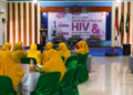 Pimpinan Daerah Nasyiatul Aisyiyah Kendal menggelar seminar Edukasi Bahaya HIV, Narkoba, dan Kanker Payudara diikuti pelajar dan kaum perempuan di Gedung UMKABA, Sabtu (9/5/2026). Foto : Elza Nur Fauziah/ Lingkar