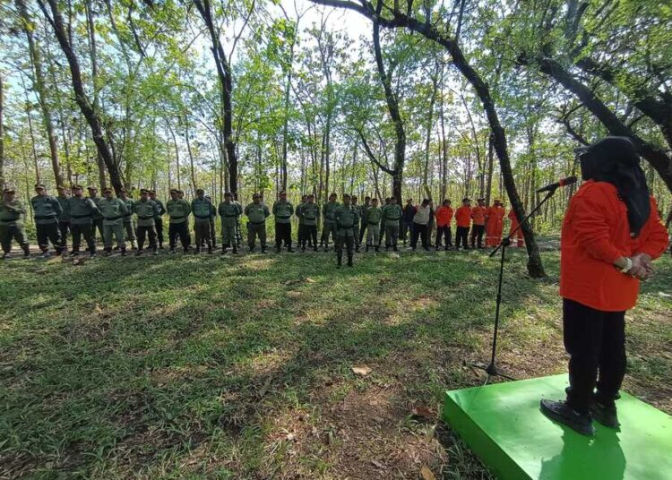 BPBD Kabupaten Blora melakukan apel kesiapsiagaan bencana alam, Selasa (2/6). Foto : dok. BPBD Blora/Lingkar