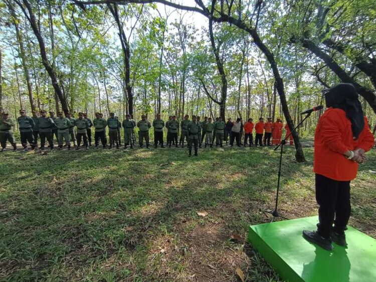 BPBD Kabupaten Blora melakukan apel kesiapsiagaan bencana alam, Selasa (2/6). Foto : dok. BPBD Blora/Lingkar