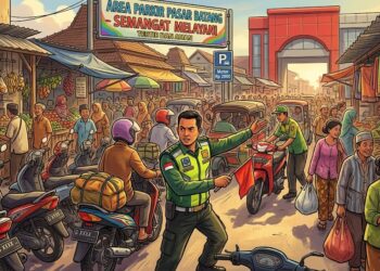 Realisasi Retribusi Parkir Resmi di Batang Baru Capai 26,05 Persen pada Triwulan Kedua. Foto : Ilustrasi Gemini AI / Lingkar